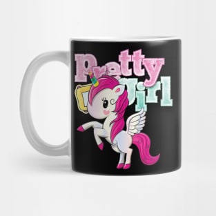 Unicorn Pretty Girl Mug